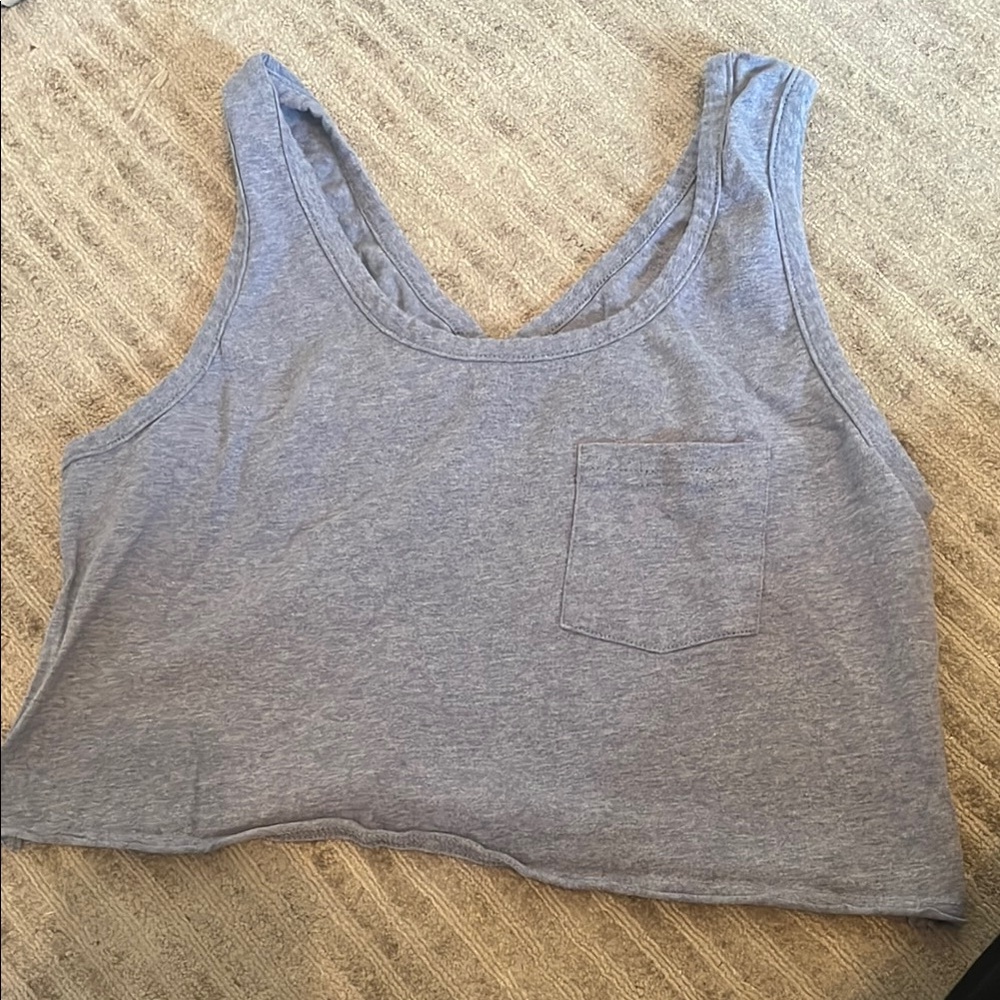 Blue Crop Top